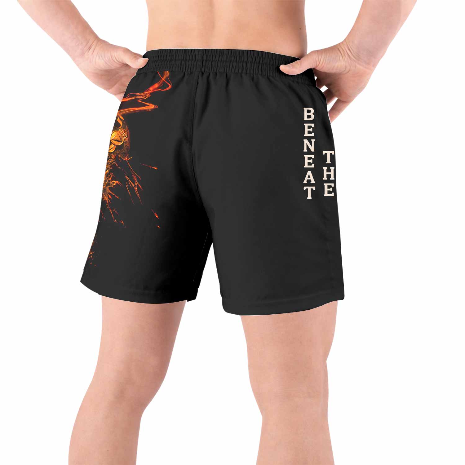 Beneath the Remains Sepultura Grappling Shorts - back view lifestyle
