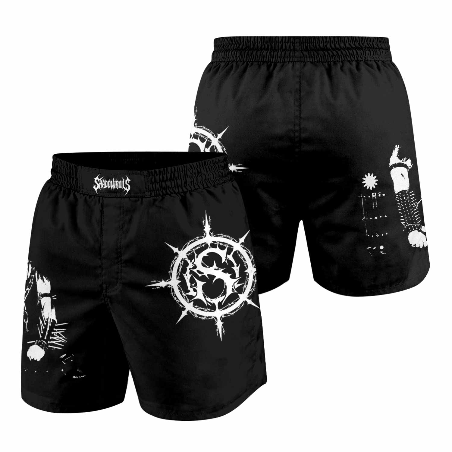 Carpathian Forest We're Going to Hell for This Grappling Shorts - front and back view