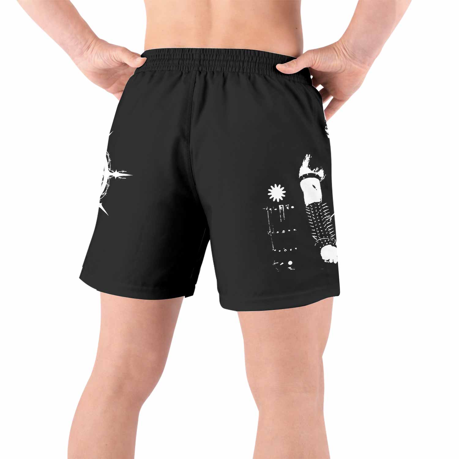 Carpathian Forest We're Going to Hell for This Grappling Shorts - back view lifestyle