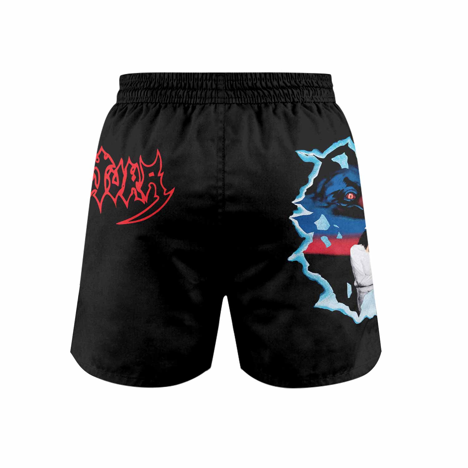 Sepultura Schizophrenia Grappling Shorts - back view mockup
