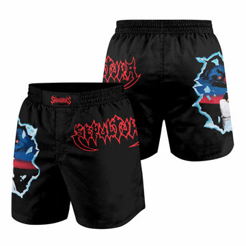 Sepultura Schizophrenia Grappling Shorts - front and back view
