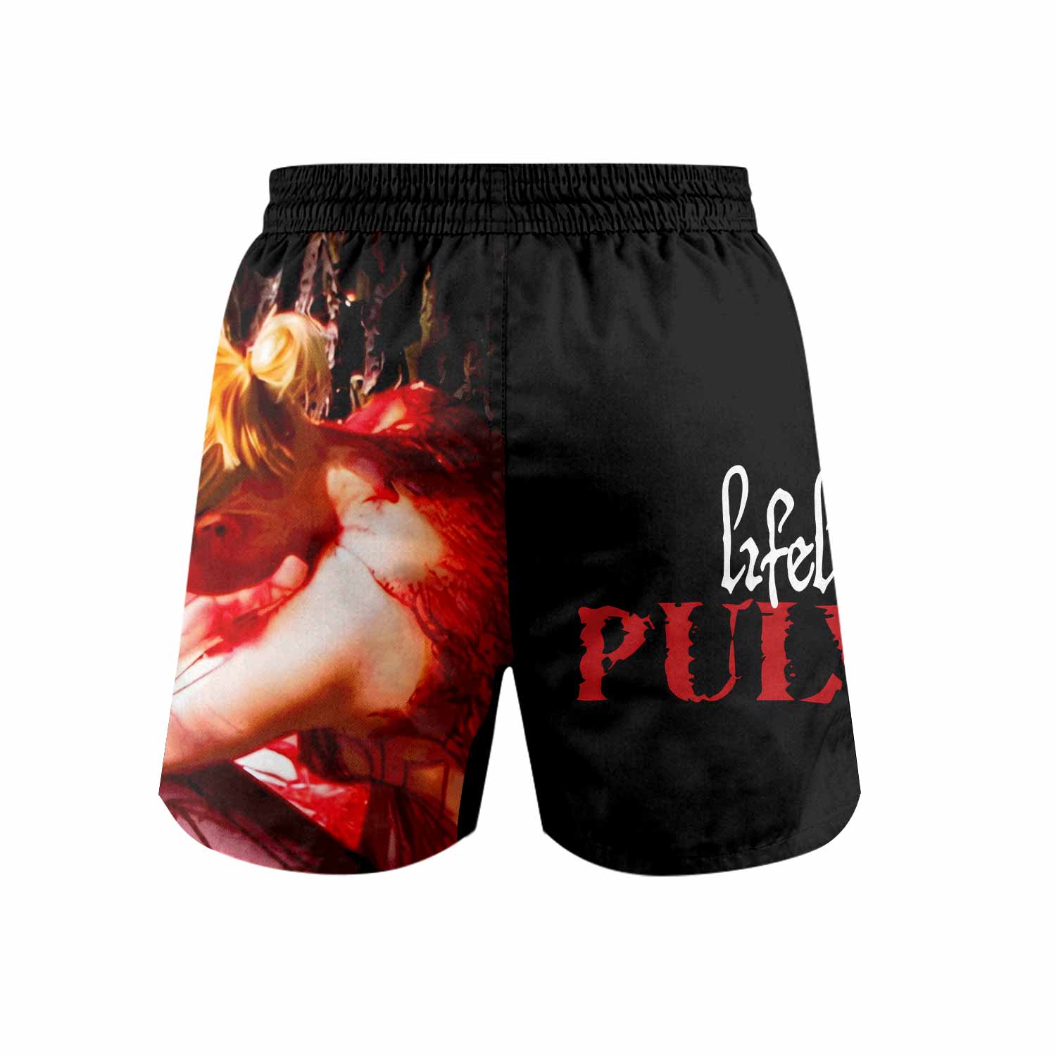 Lifelover Pulver Grappling Shorts - back view mockup