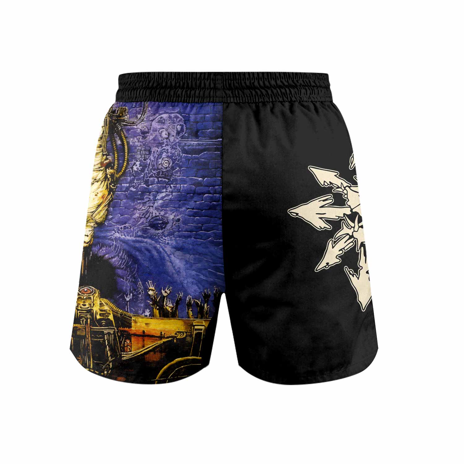 Chaos A.D. Sepultura Grappling Shorts - back view mockup