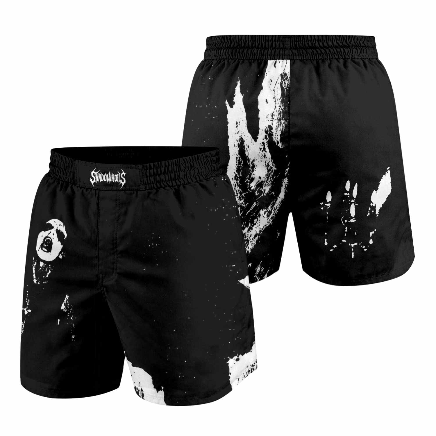 Darkthrone Transilvanian Hunger Grappling Shorts - front and back view