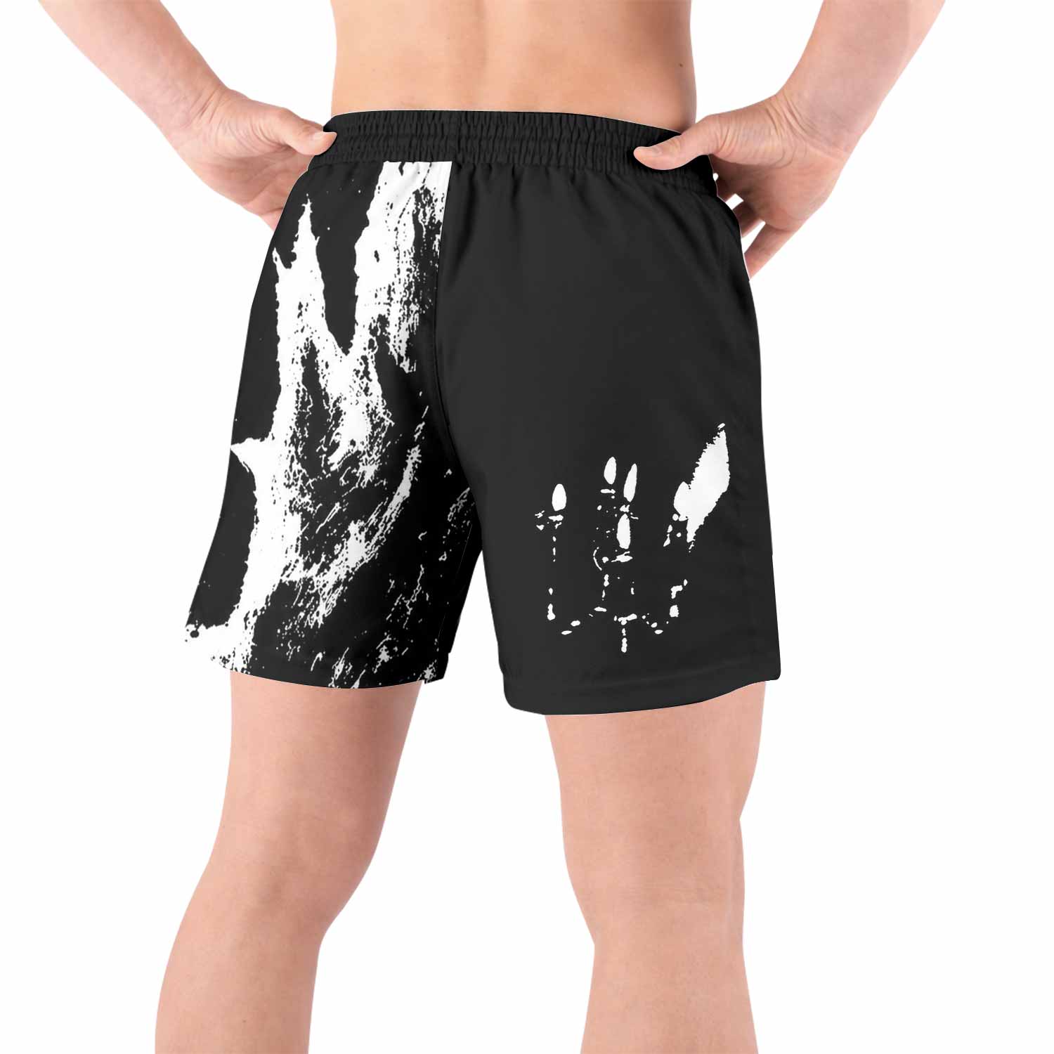 Darkthrone Transilvanian Hunger Grappling Shorts - back view lifestyle
