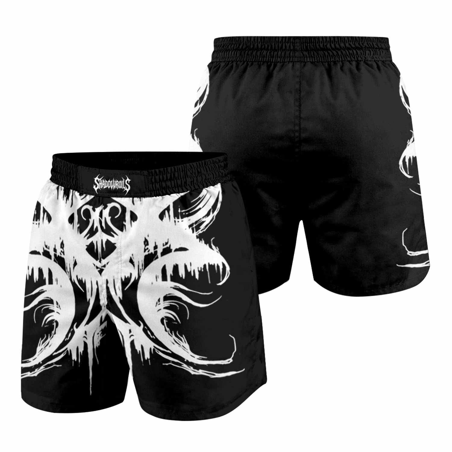 Xasthur To Violate the Oblivious Grappling Shorts - front and back view