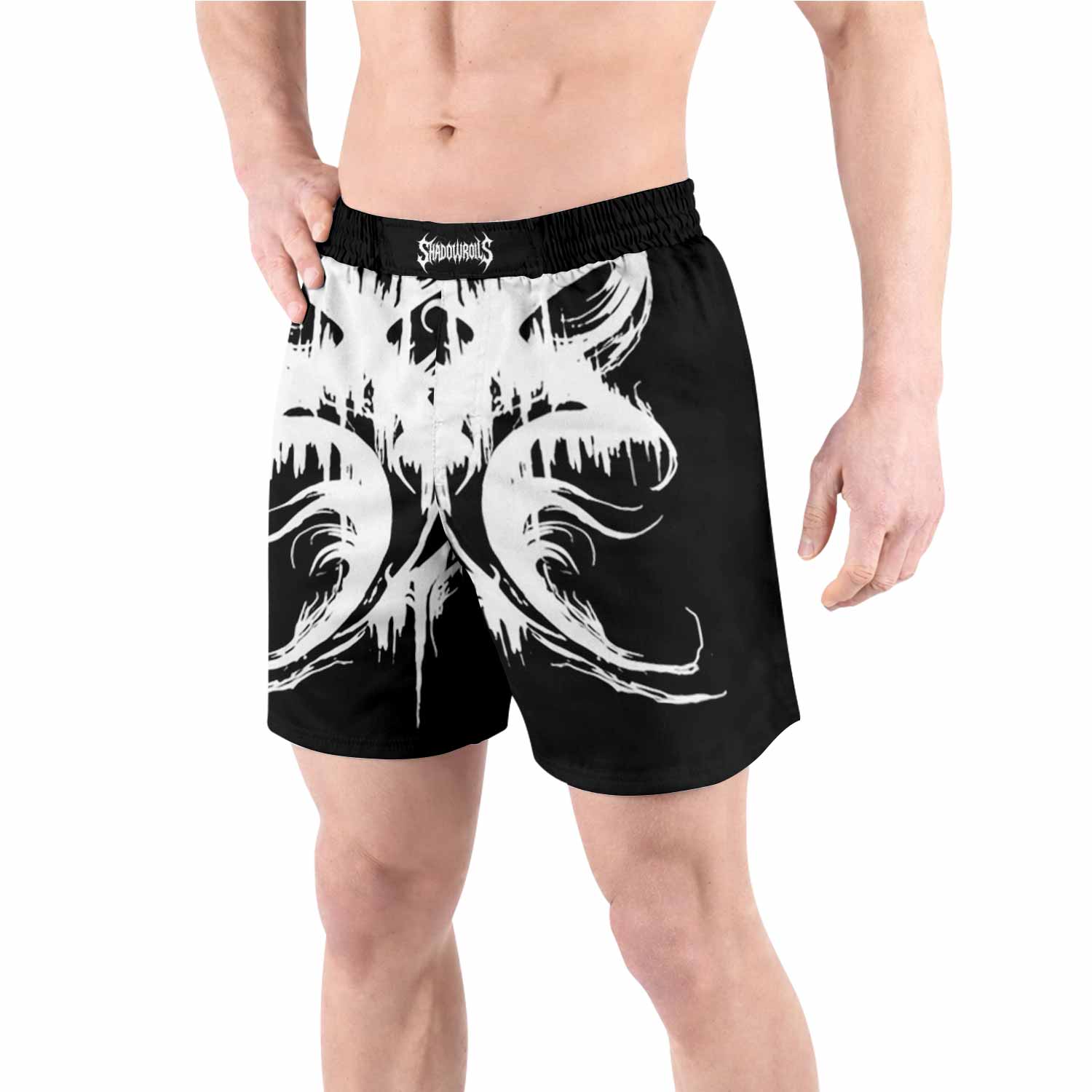 Xasthur To Violate the Oblivious Grappling Shorts - front view lifestyle