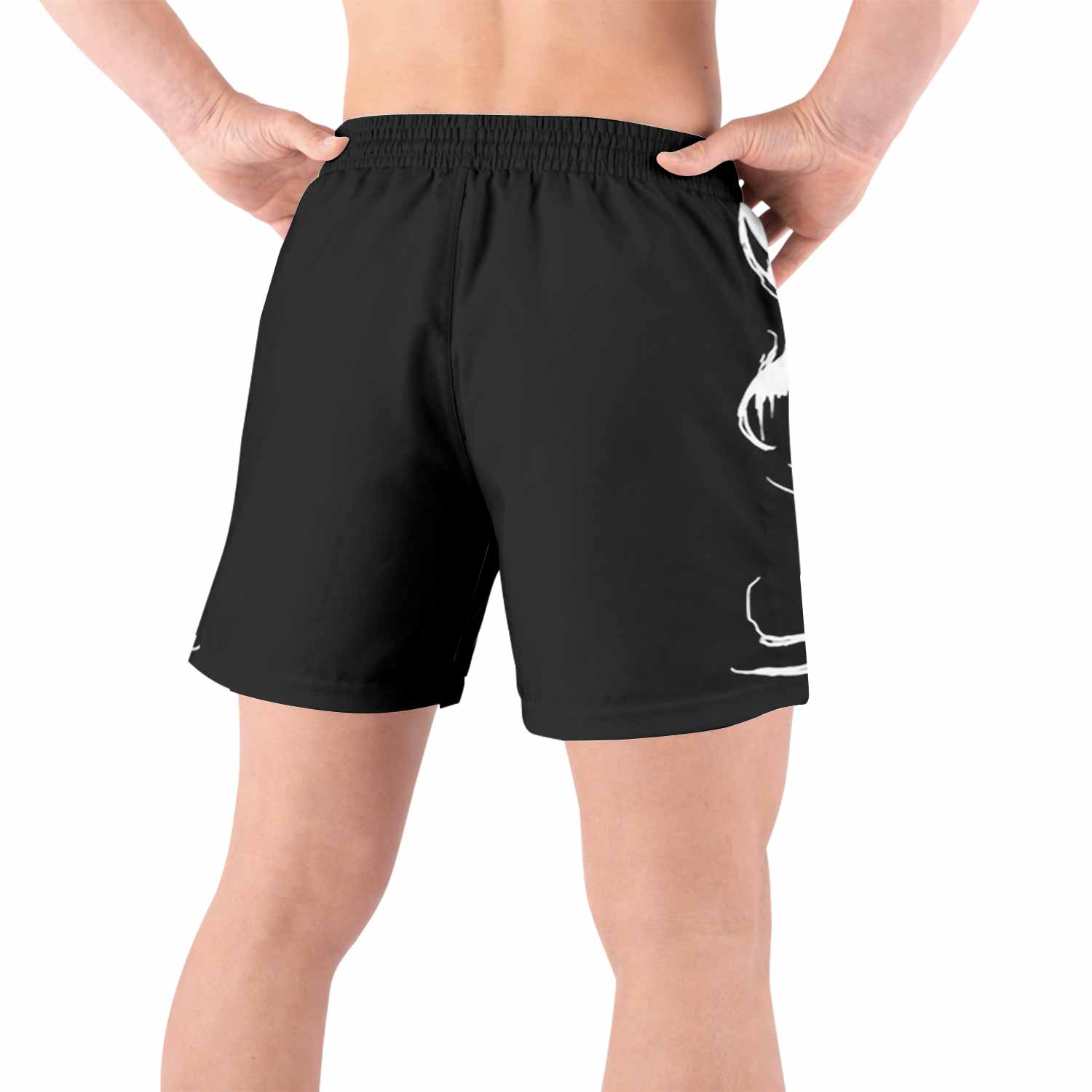 Xasthur To Violate the Oblivious Grappling Shorts - back view lifestyle
