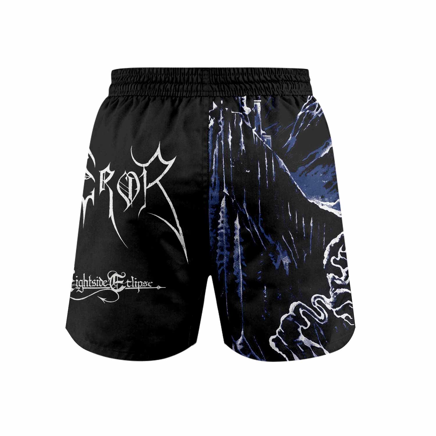 Emperor In the Nightside Eclipse Grappling Shorts - back view mockup