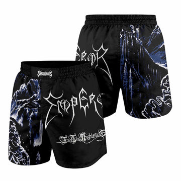 Emperor In the Nightside Eclipse Grappling Shorts - front and back view