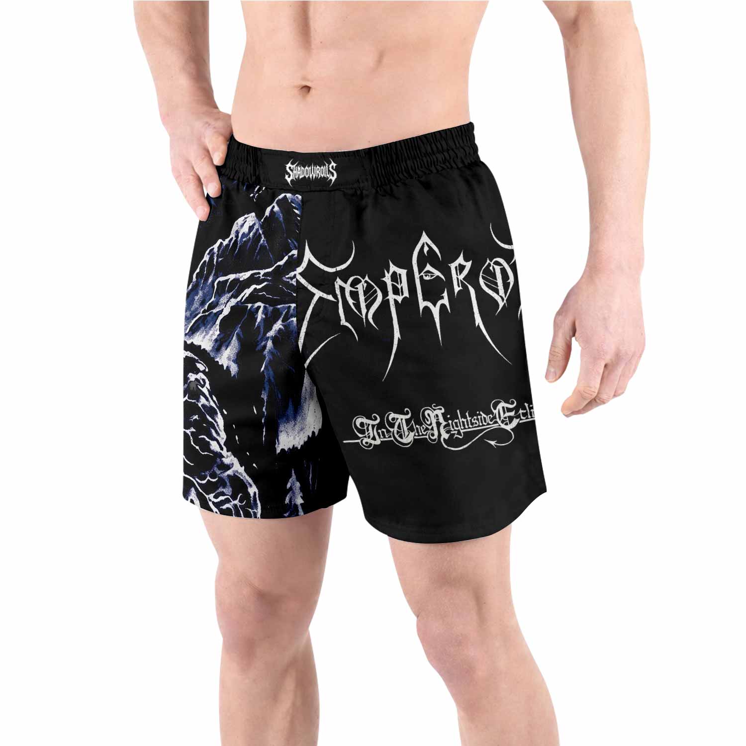 Emperor In the Nightside Eclipse Grappling Shorts - front view lifestyle