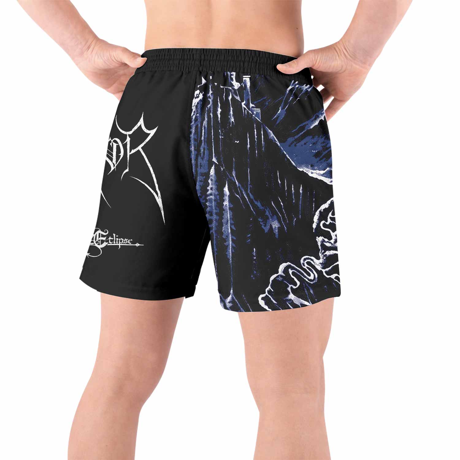 Emperor In the Nightside Eclipse Grappling Shorts - back view lifestyle