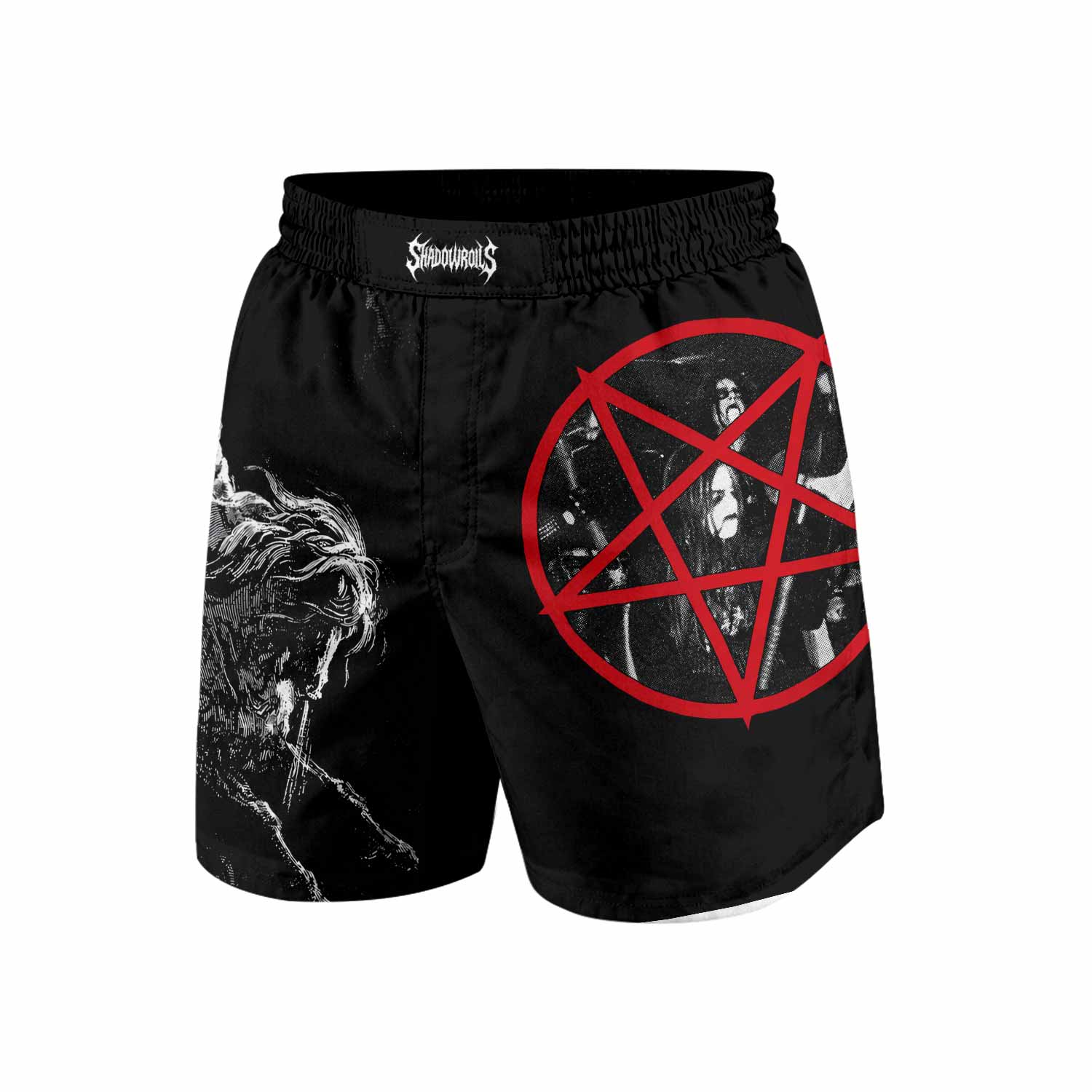 Emperor Wrath of the Tyrant Grappling Shorts - front view mockup