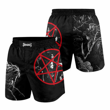Emperor Wrath of the Tyrant Grappling Shorts - front and back view