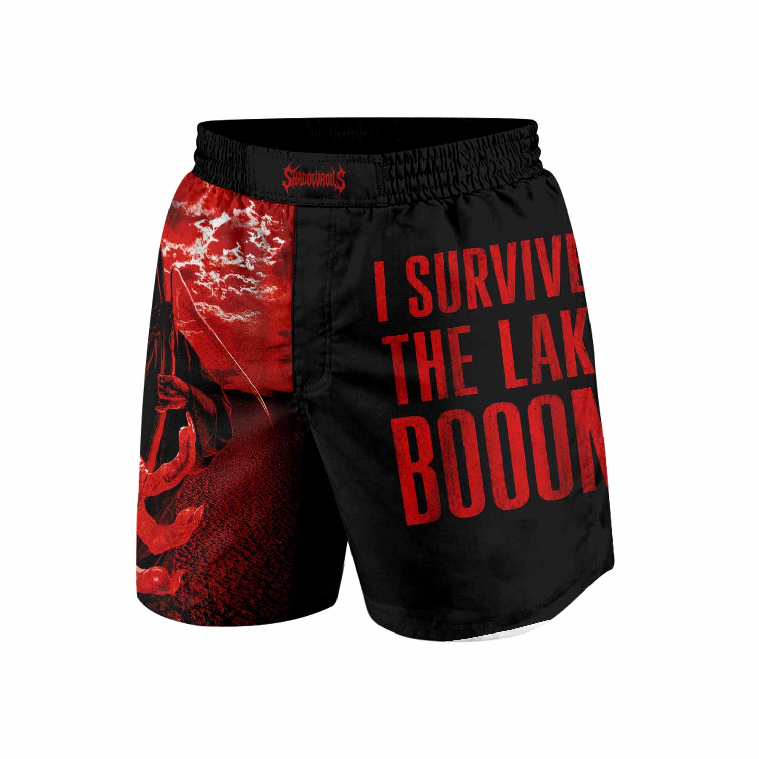 Children of Bodom Something Wild Grappling Shorts - front view mockup