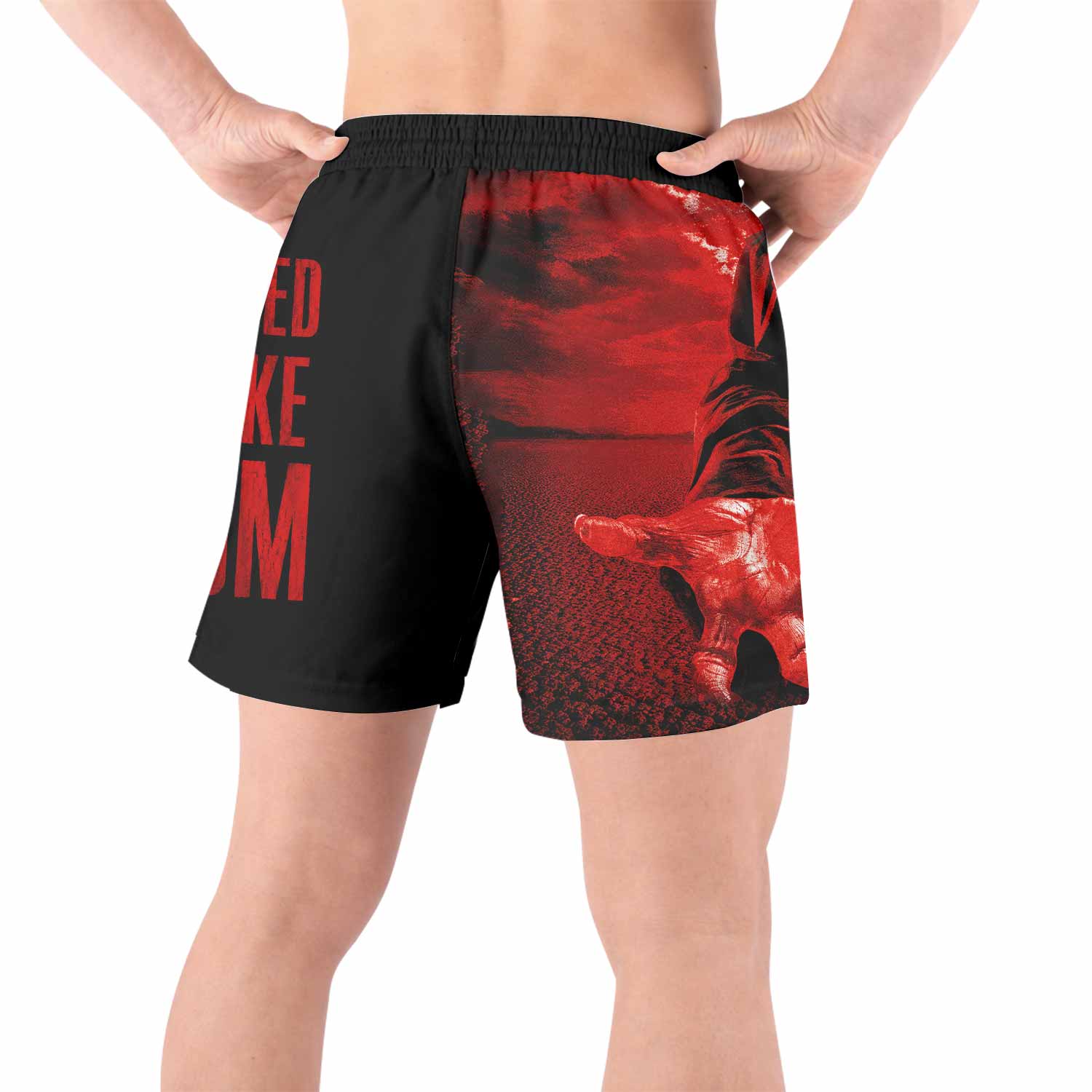 Children of Bodom Something Wild Grappling Shorts - back view lifestyle