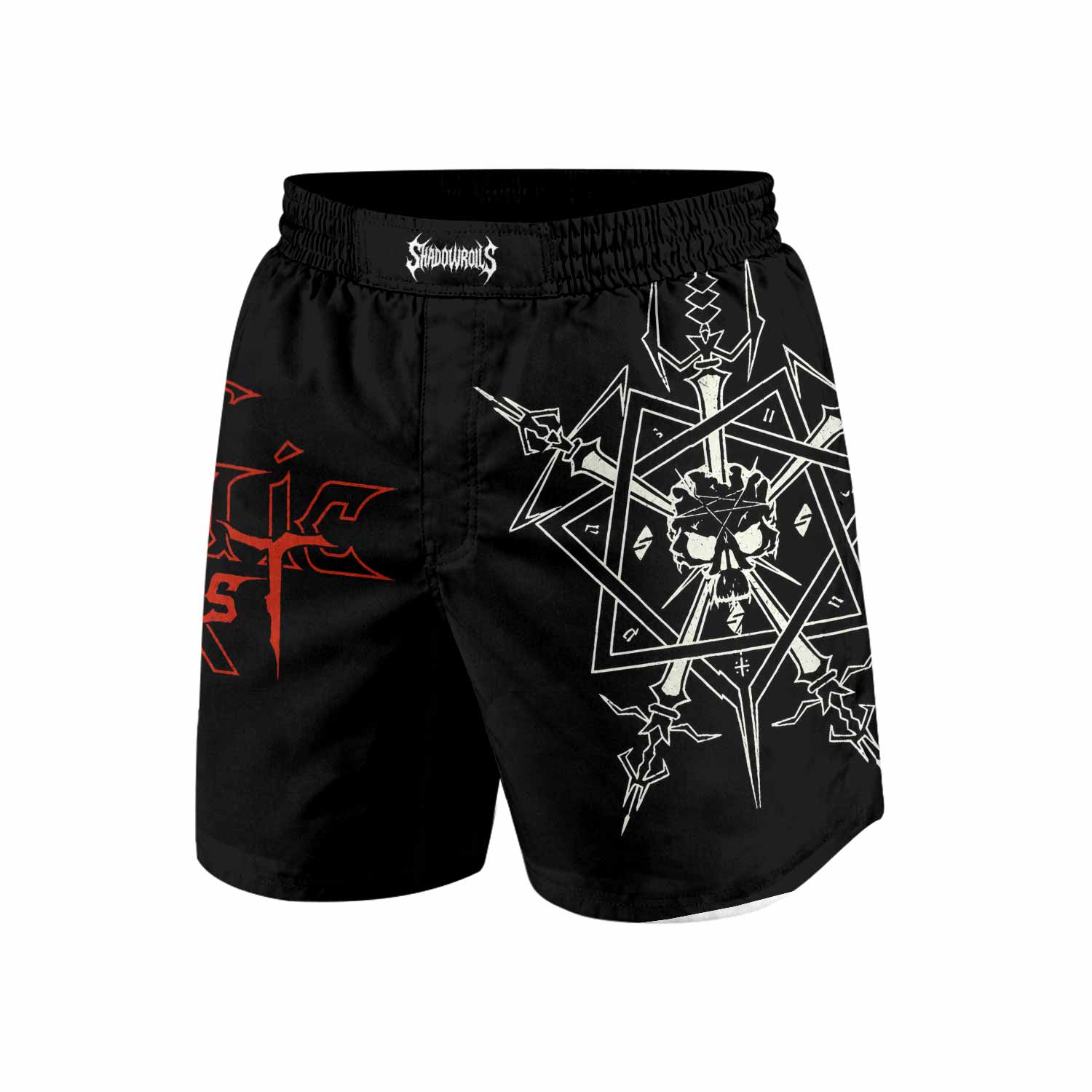 Celtic Frost Morbid Tales Sigil Grappling Shorts - front view mockup
