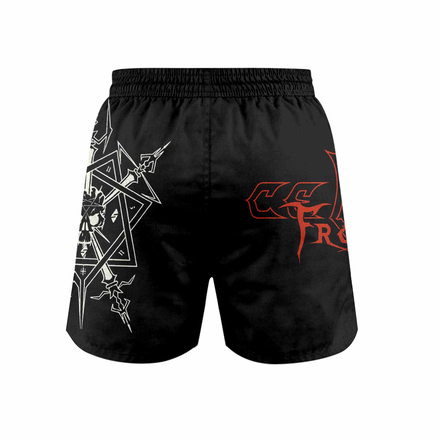 Celtic Frost Morbid Tales Sigil Grappling Shorts - back view mockup