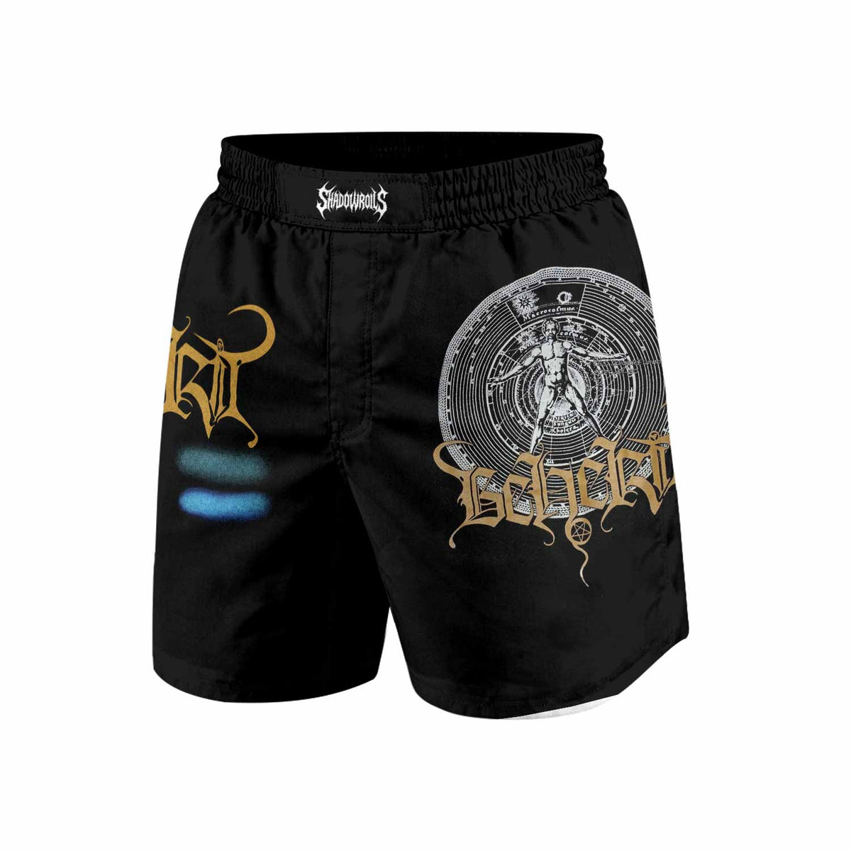 Beherit Drawing Down the Moon Grappling Shorts - front view mockup