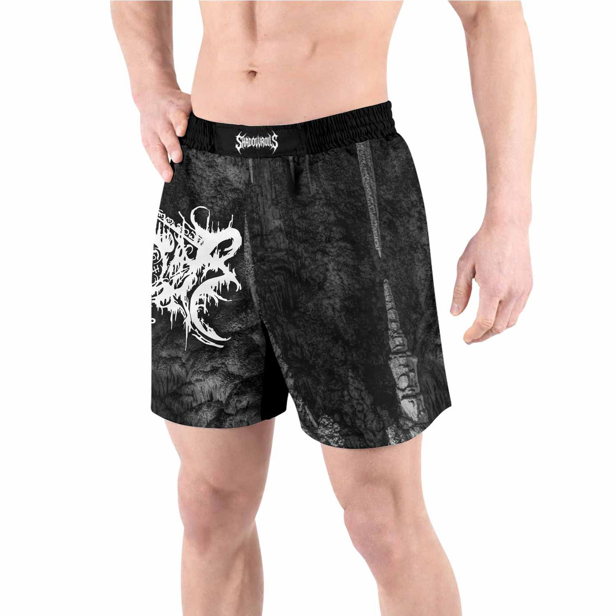Xasthur Nocturnal Poisoning Grappling Shorts - front view lifestyle