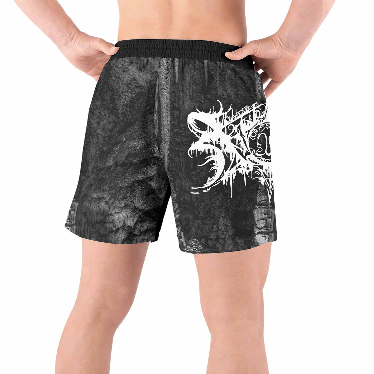Xasthur Nocturnal Poisoning Grappling Shorts - back view lifestyle