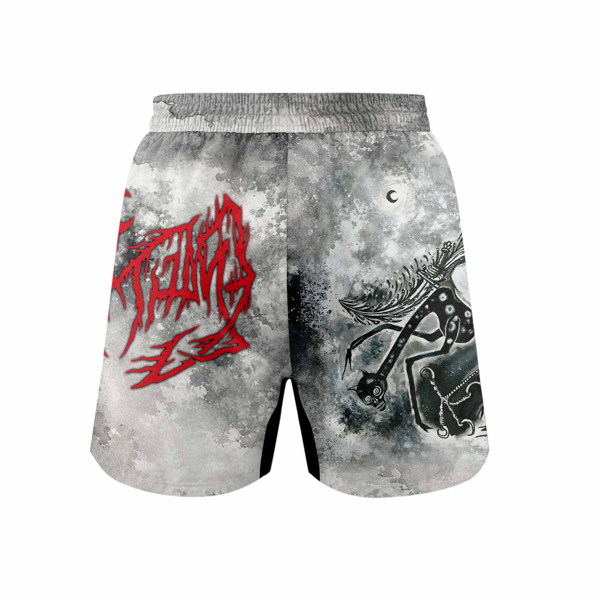 Leviathan Tentacles of Whorror Grappling Shorts - back view mockup