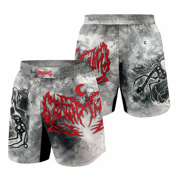 Leviathan Tentacles of Whorror Grappling Shorts - front and back view