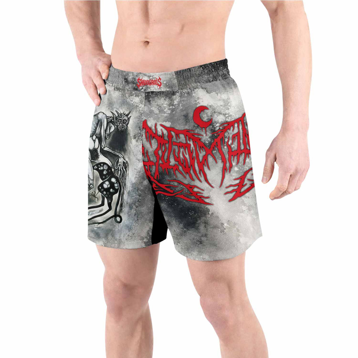 Leviathan Tentacles of Whorror Grappling Shorts - front view lifestyle