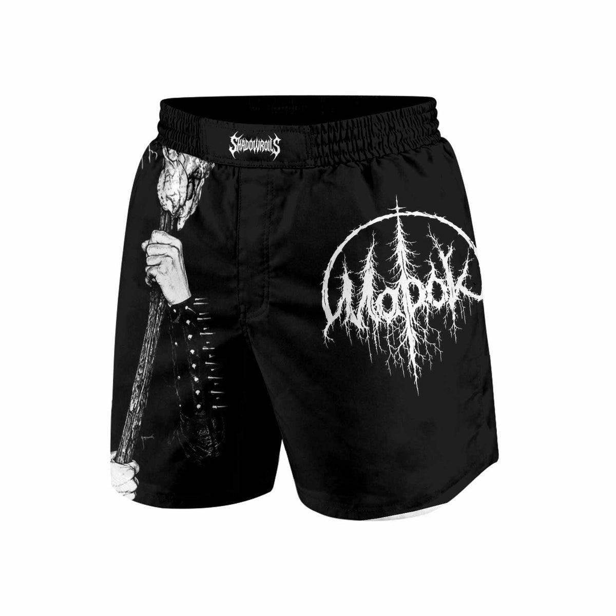 Morok Carpathian Fullmoon Ritual Grappling Shorts - front view mockup
