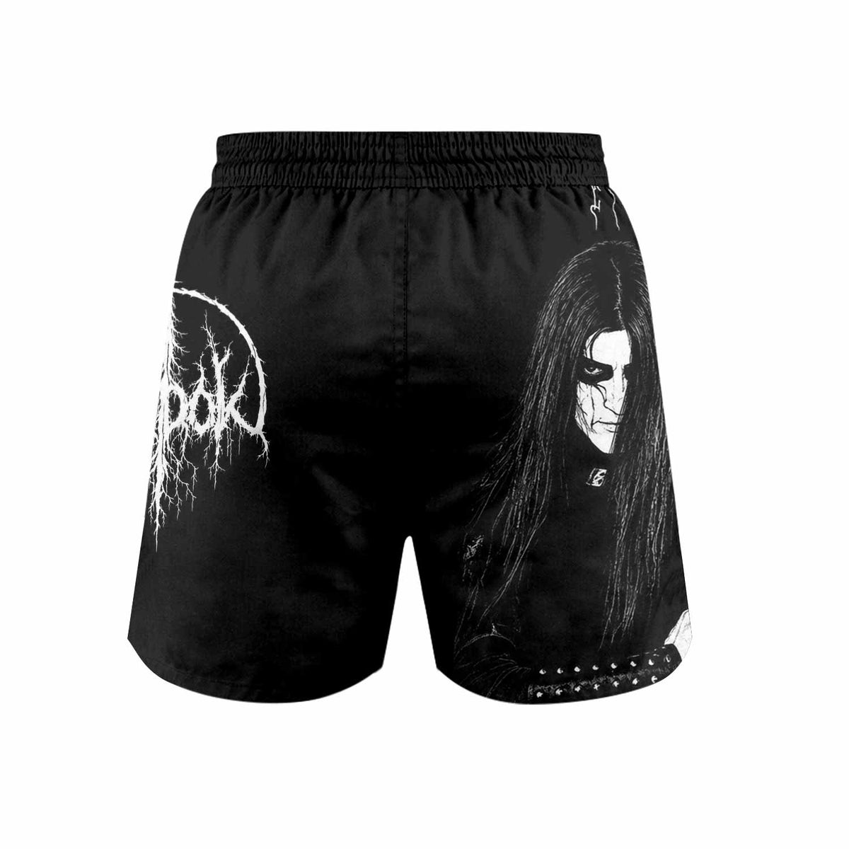 Morok Carpathian Fullmoon Ritual Grappling Shorts - back view mockup