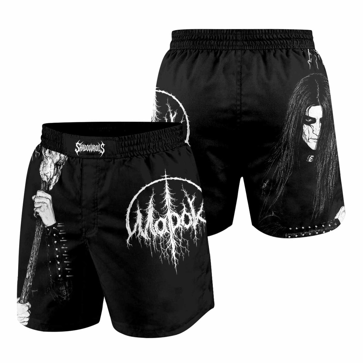 Morok Carpathian Fullmoon Ritual Grappling Shorts - front and back view