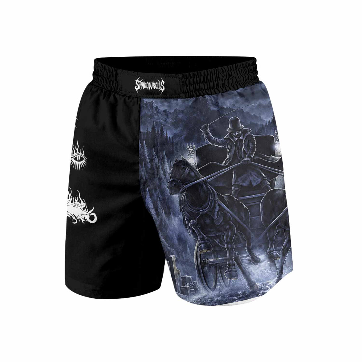 Dissection The Somberlain Grappling Shorts - front view mockup