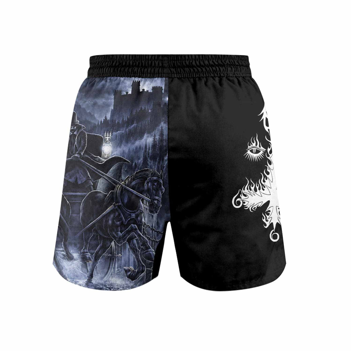 Dissection The Somberlain Grappling Shorts - back view mockup