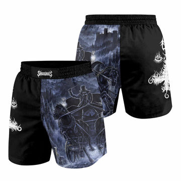 Dissection The Somberlain Grappling Shorts - front and back view