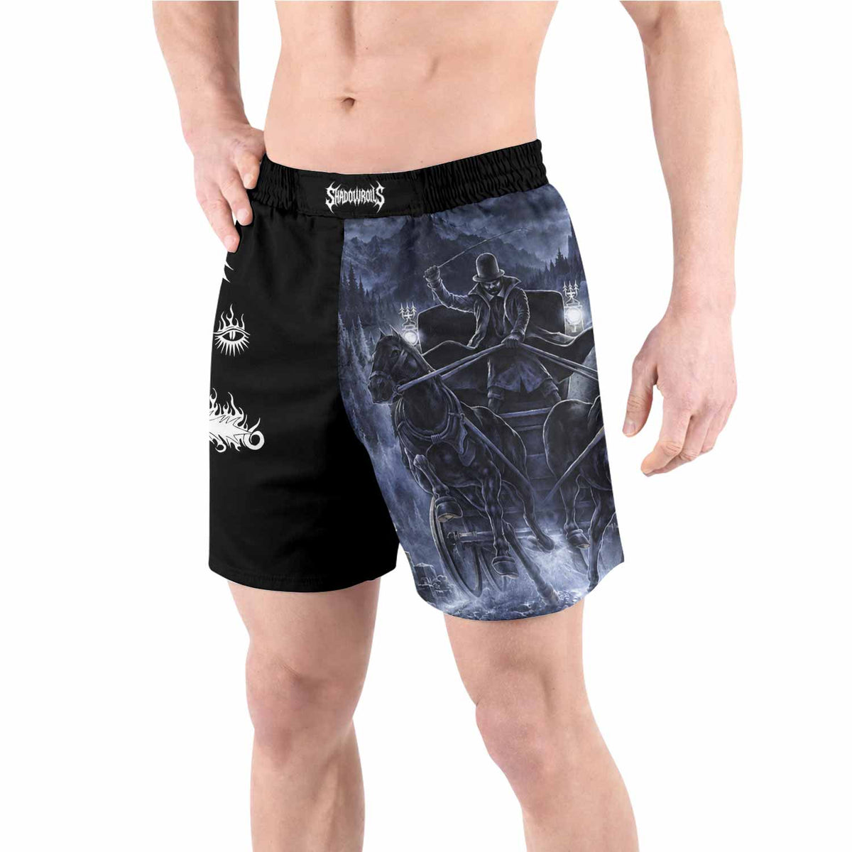 Dissection The Somberlain Grappling Shorts - front view lifestyle