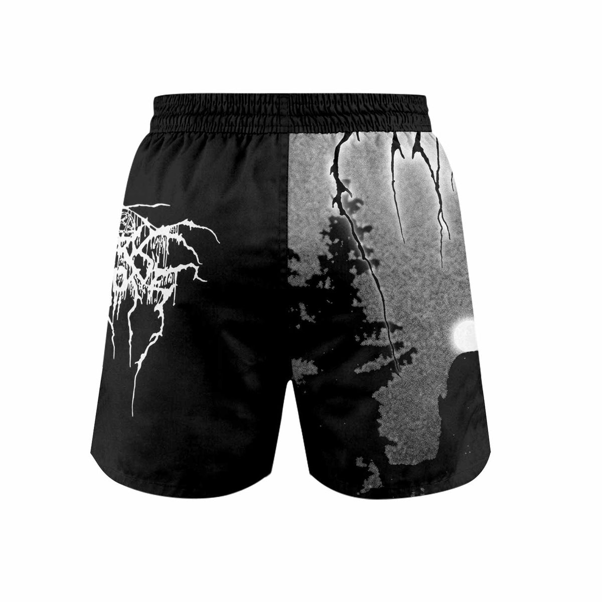 Darkthrone Panzerfaust Grappling Shorts - back view mockup