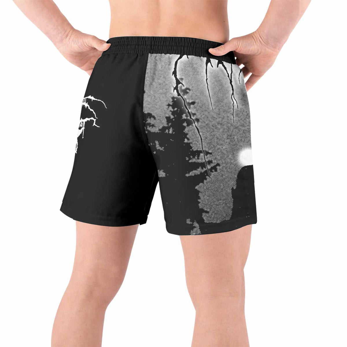 Darkthrone Panzerfaust Grappling Shorts - back view lifestyle