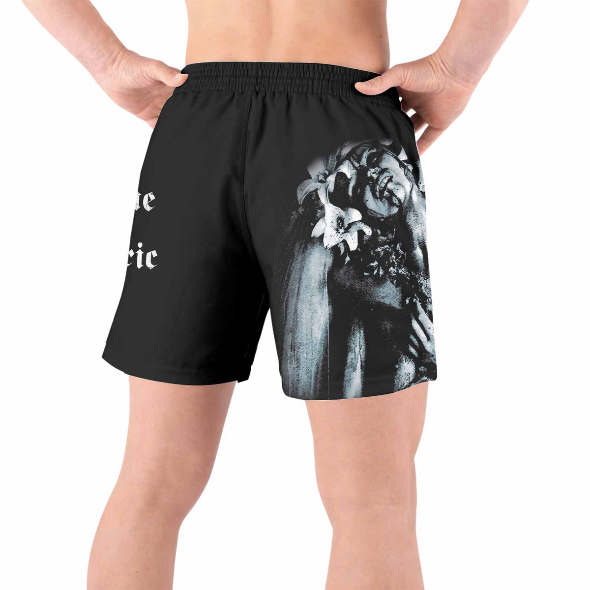 Cradle of Filth The Principle of Evil Made Flesh Grappling Shorts - back view lifestyle