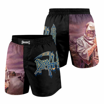 Death Leprosy Grappling Shorts - front and back view