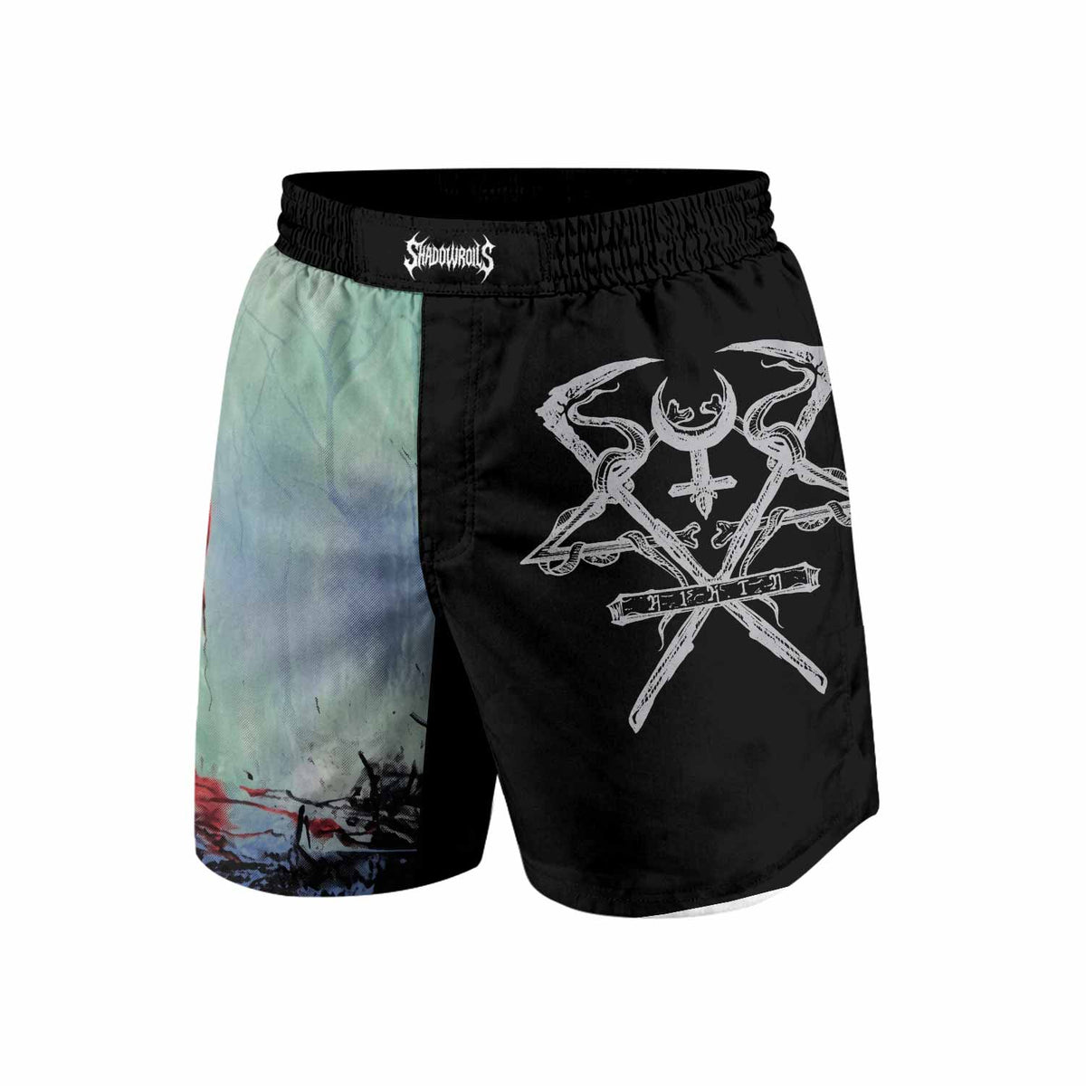 Lorna Shore And I Return To Nothingness Grappling Shorts - front view mockup