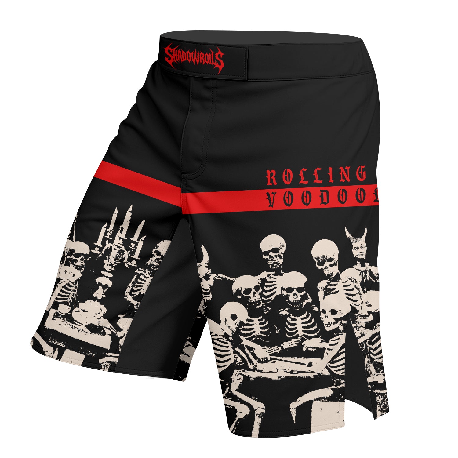 The Rolling Stones Voodoo Lounge Fight Shorts - left side mockup