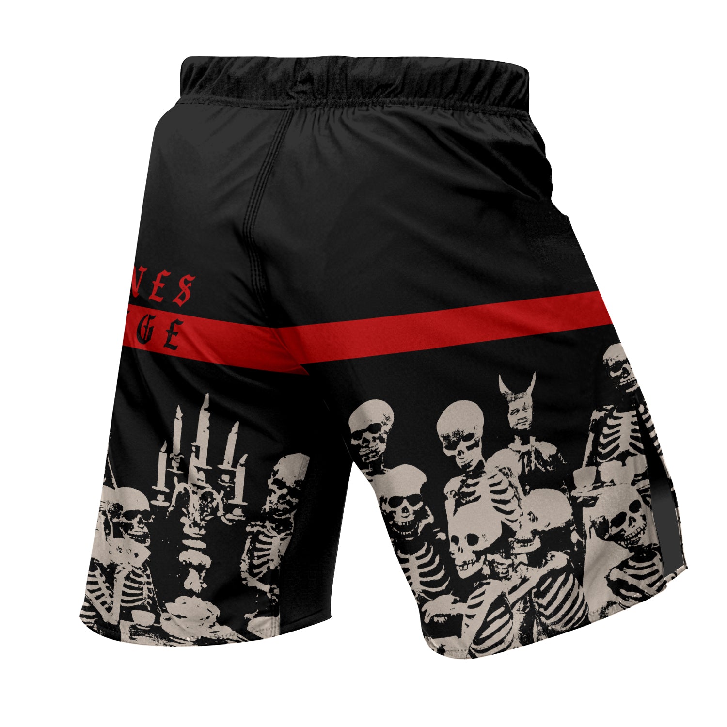 The Rolling Stones Voodoo Lounge Fight Shorts - back view mockup