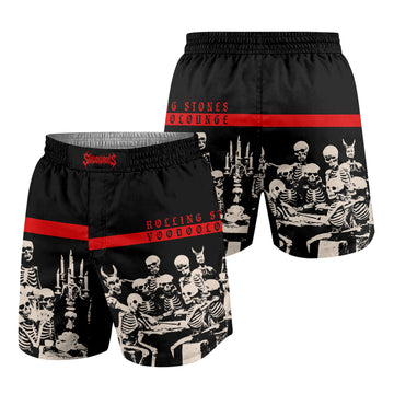 The Rolling Stones Voodoo Lounge Grappling Shorts - front and back view