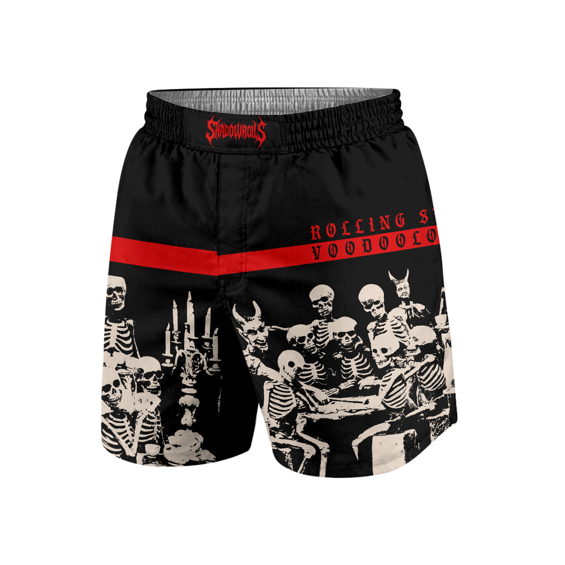 The Rolling Stones Voodoo Lounge Grappling Shorts - front and back view