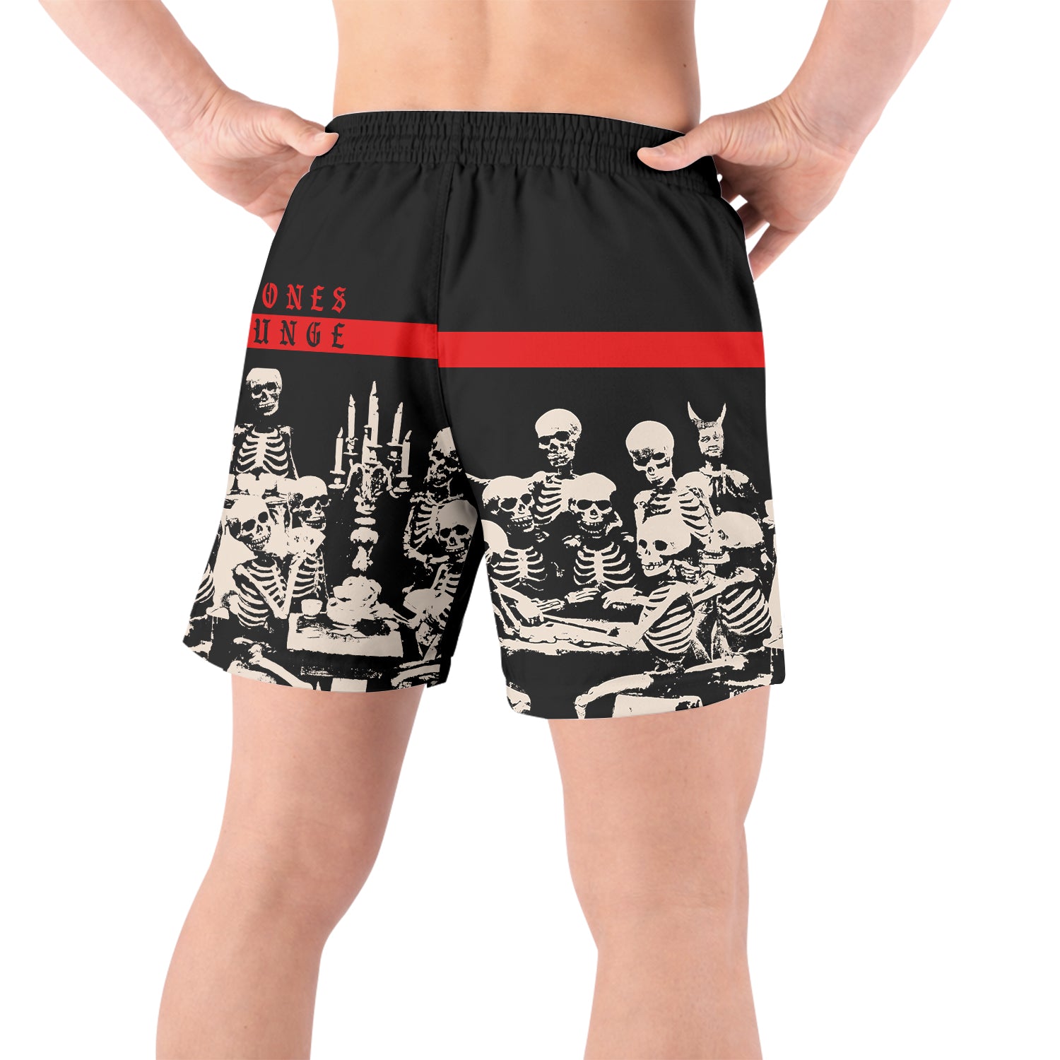 The Rolling Stones Voodoo Lounge Grappling Shorts - back view lifestyle