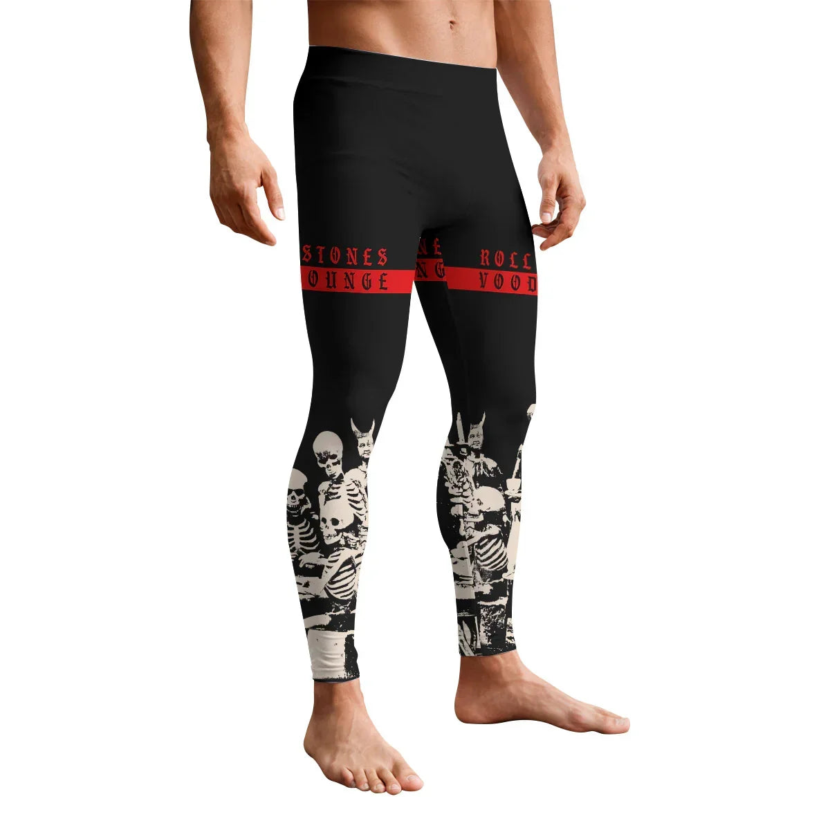 The Rolling Stones Voodoo Lounge Men's Leggings - front view mockup