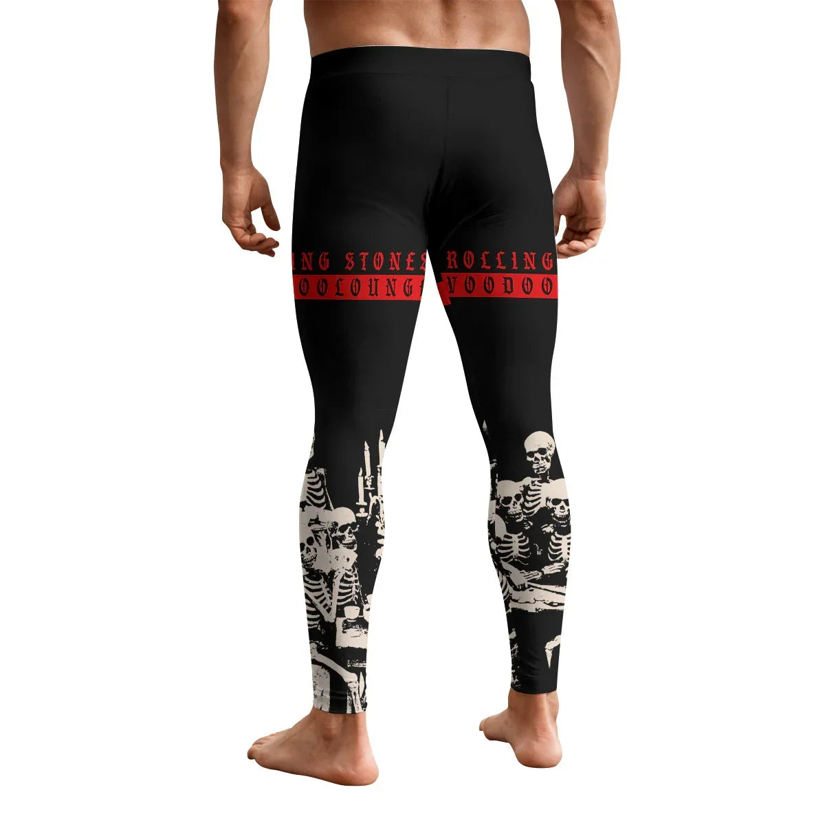 The Rolling Stones Voodoo Lounge Men's Leggings - back view mockup