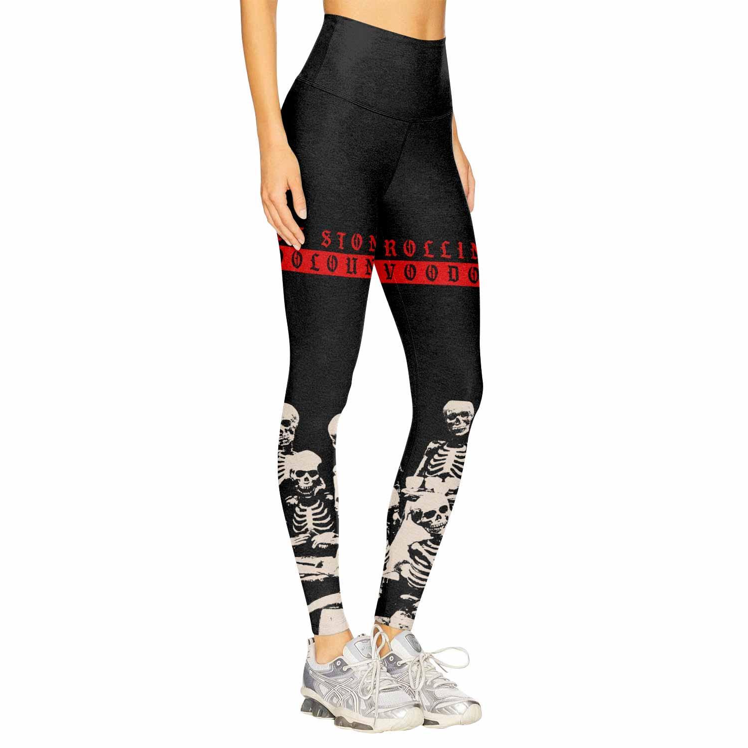 The Rolling Stones Voodoo Lounge Women's Leggings - right side mockup