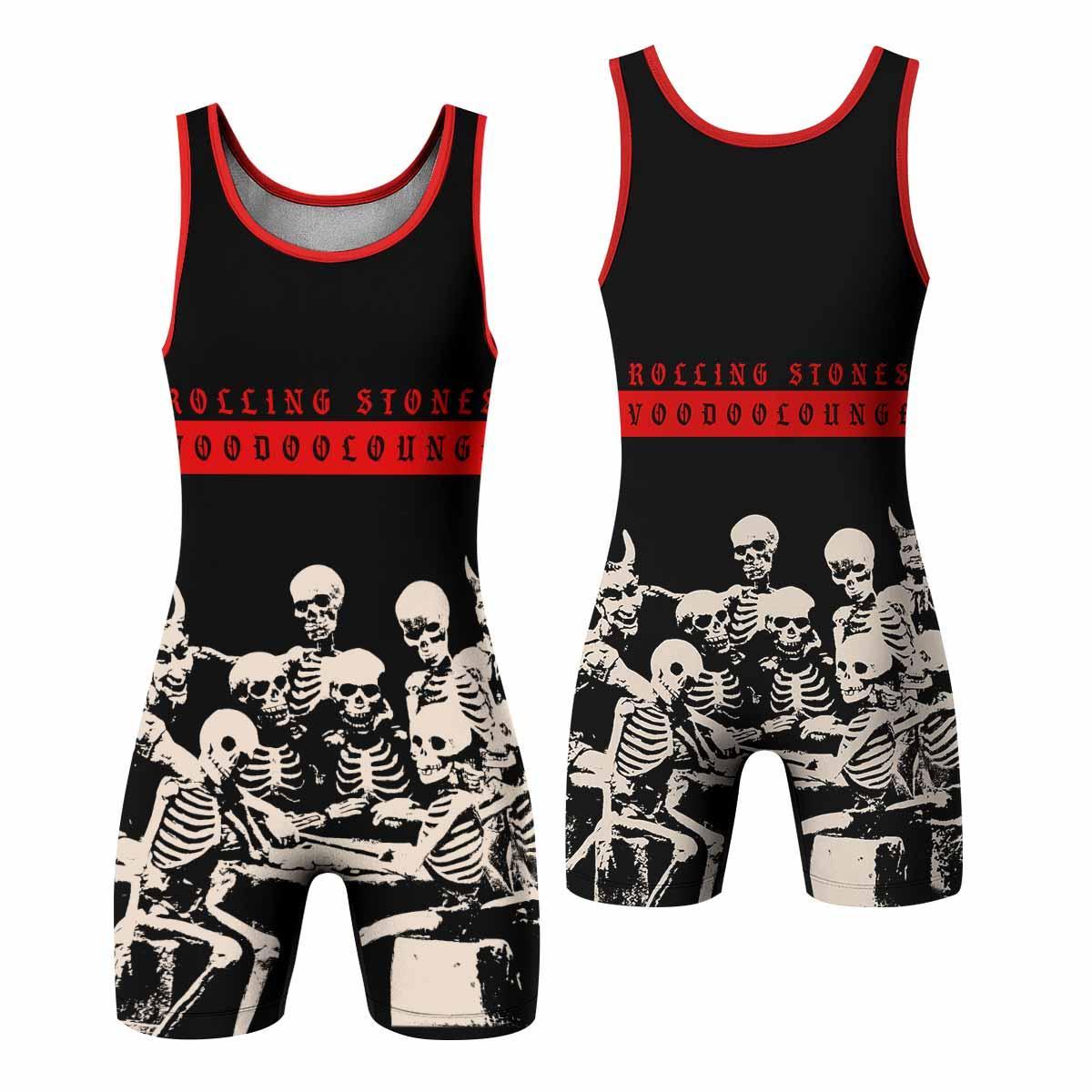 The Rolling Stones Voodoo Lounge Wrestling Singlet - front and back view