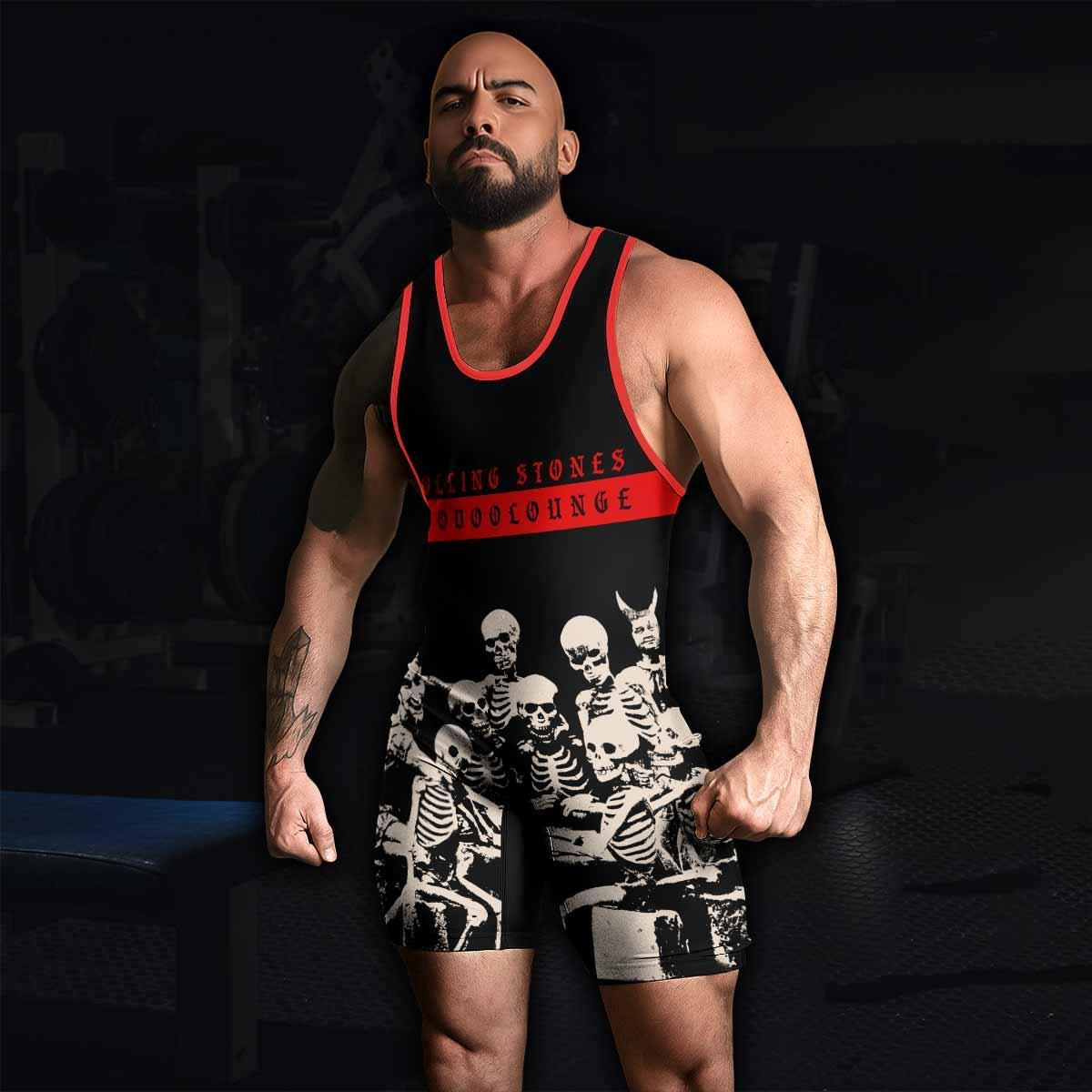 The Rolling Stones Voodoo Lounge Wrestling Singlet - men's lifestyle view